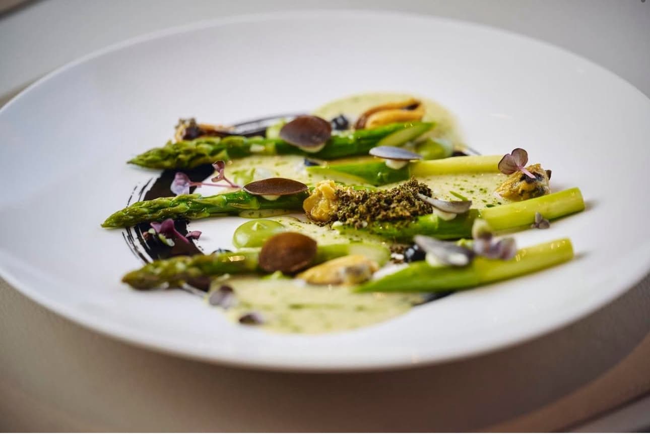 Fine-dining culinary detail