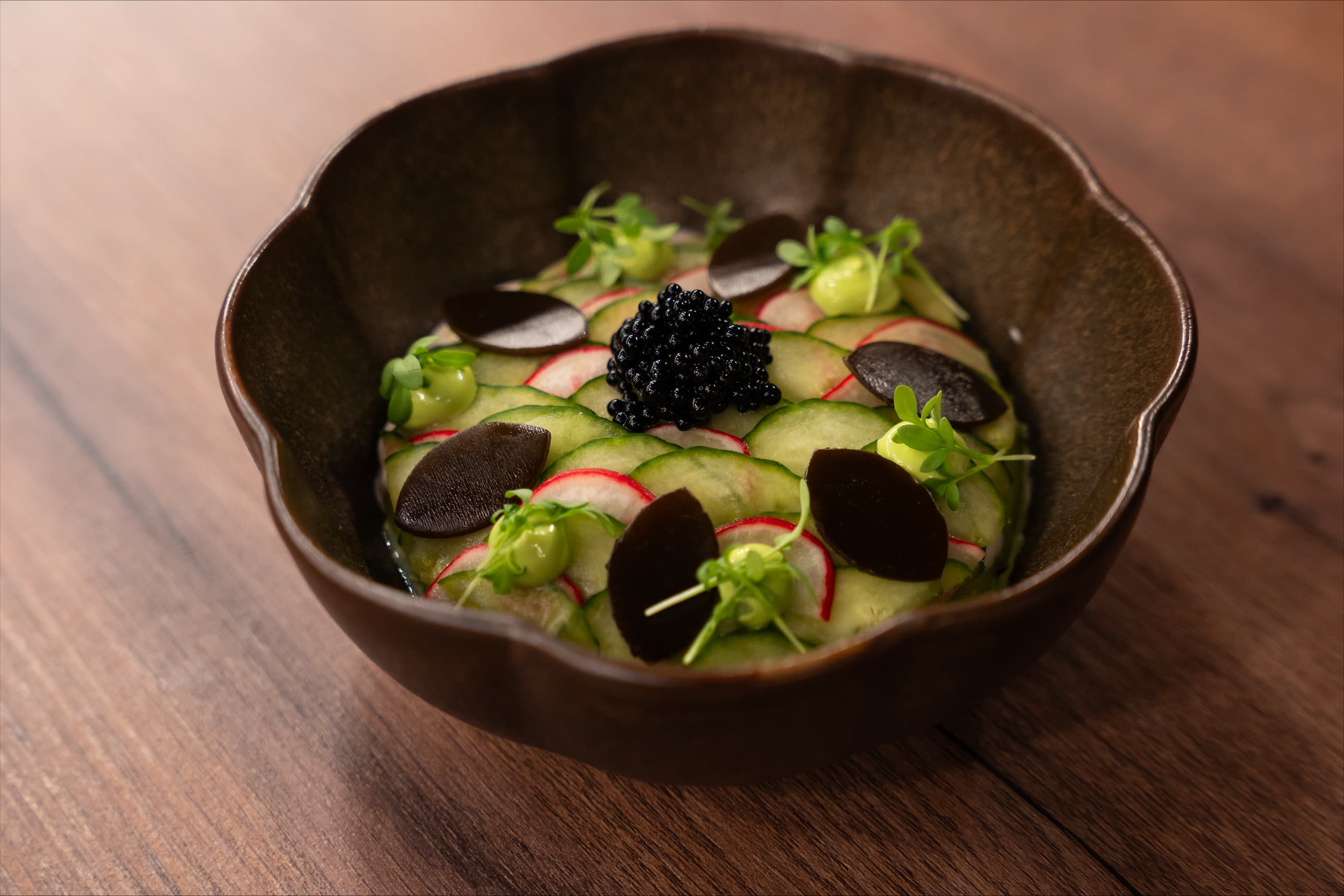 Plated course prepared by Chef Matija