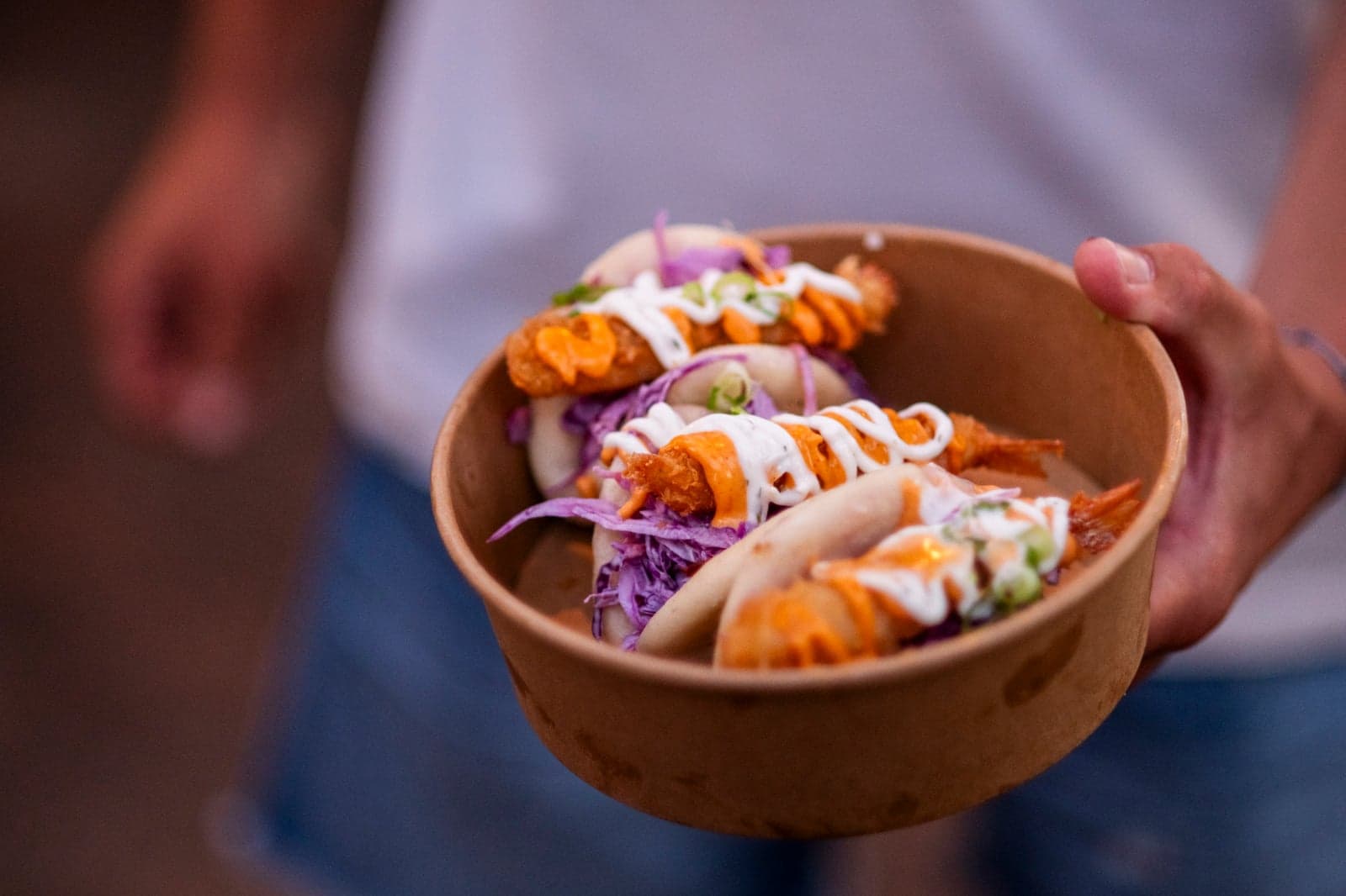 Bao buns served from the food truck