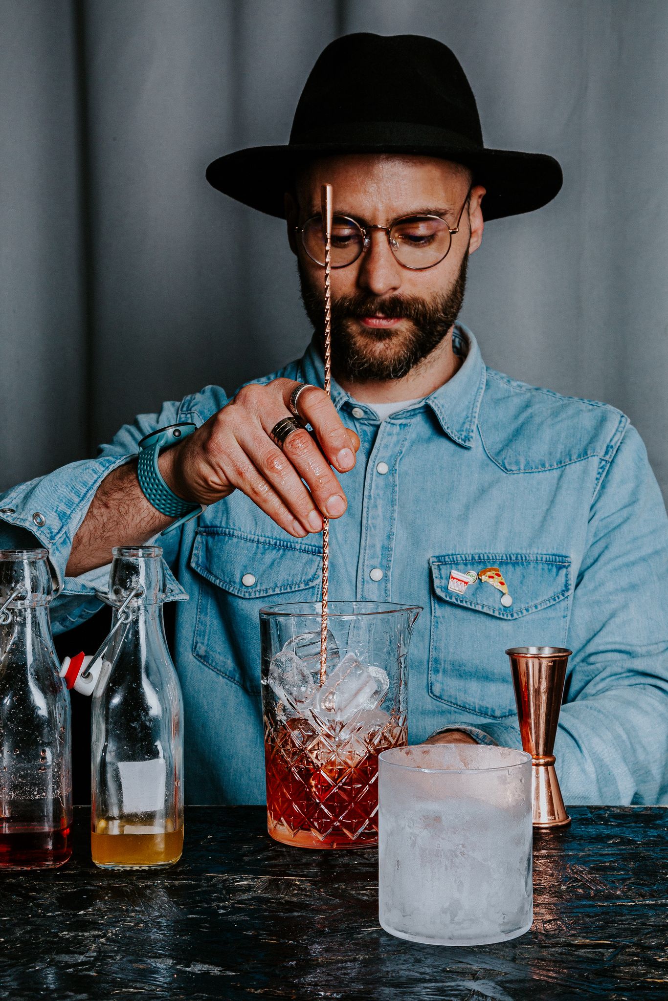 Josip Šodan, head bartender at Grego's